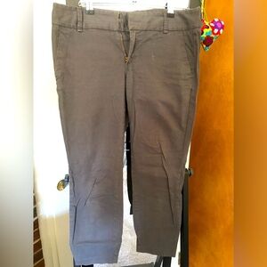 JCrew Andie Chino Pant in Grey (size 8)